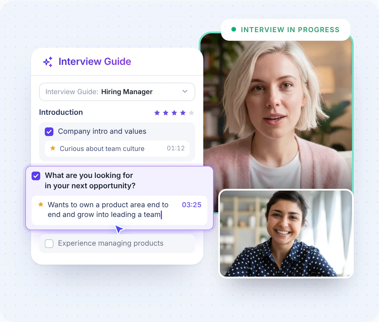 Structured interviews at scale